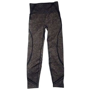 Victoria Secret Black & Gold Seamless Lifting Athletic Pants Size Medium